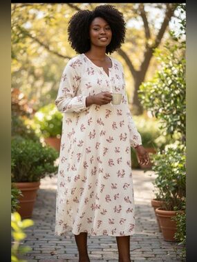 ADONNA fleece gown